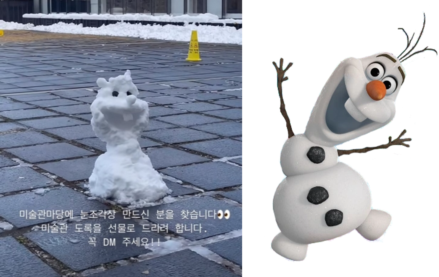 De Olaf a Pietà: obras de arte em neve criadas pela nevasca